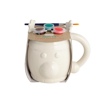 Ceramic Reindeer Mug- Paint Me