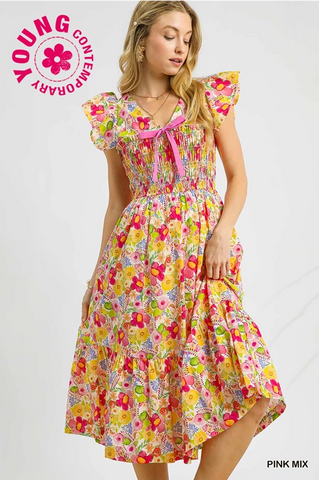 Pink Mix Bow Dress