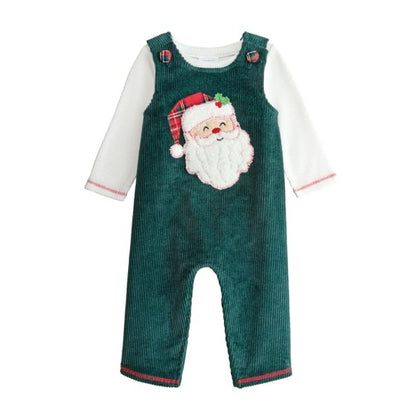 Santa Green Cord Outfit