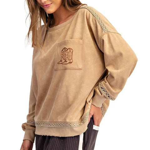 Boot Camel Sweatshirt