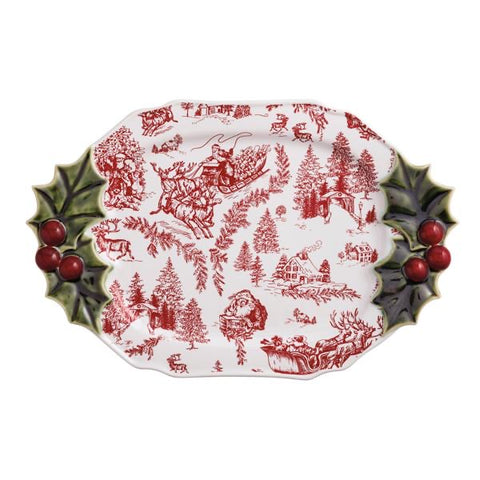 Holly Serving Platter