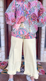 Butter Yellow Ruffle Pants
