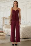 Burgundy Suede Pants