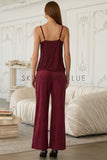 Burgundy Suede Pants