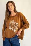 Cool Girl Sweatshirt-Horse
