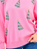 Pink Christmas Trees Sweatshirt