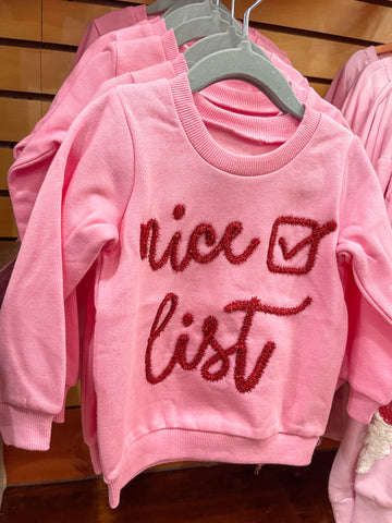 Nice List Girls Sweater