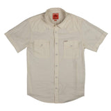 The Wyatt Pearl Snap Short Sleeve Solid Shirt: Washed Indigo Chambray / X-Large