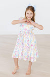 Bow-tastic Flutter Sleeve Twirl Dress: 3T