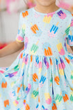 Sweet Treat S/S Pocket Twirl Dress: 4T