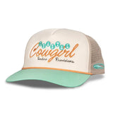 Coastal Cowgirl Hat: Cream/Teal