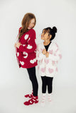 Girls Heart Cozy Cardigan