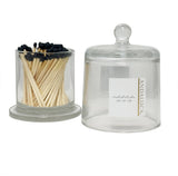 Glass Jar + Black Matches