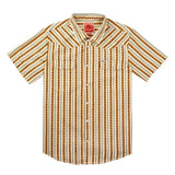 Serape Pearl Snap Short Sleeve - Apricot: XL