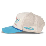 Coastal Cowgirl Hat: Cream/Teal