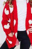 Girls Heart Cozy Cardigan