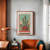 Cactus Landscape Matchbook Vaya Con Dios Art Print: 12″×18″