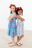 Little Lifeguard Tank Twirl Dress: 4T
