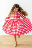 Hot Pink Gingham Dress