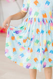 Sweet Treat S/S Pocket Twirl Dress: 2T