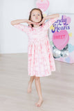 Blushing Bows Twirl Dress
