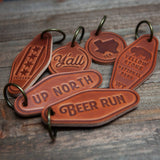 Y'all Leather Keychain Motel Style