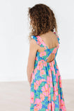 Luau Floral Ruffle Maxi Dress: 2T