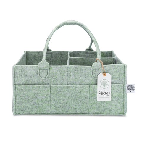 Diaper Caddy in Sage Green