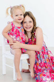 Hawaiian Floral Ruffle Dress