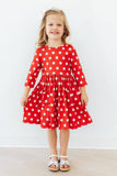 Red Polka Dots Twirl Dress