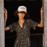 Coastal Cowgirl Hat: Cream/Teal