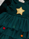 Tree Topper Ruffle Velvet Dress