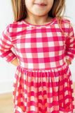 Hot Pink Gingham Dress