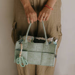 Diaper Caddy in Sage Green