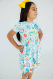 School Rules S/S Pocket Twirl Dress: 7/8