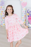 Blushing Bows Twirl Dress