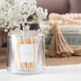 Glass Jar + White Matches