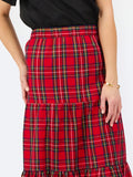 Eloise Tiered Plaid Skirt