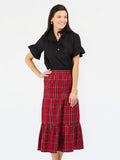 Eloise Tiered Plaid Skirt
