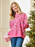 Pink Holiday Lights Sweatshirt