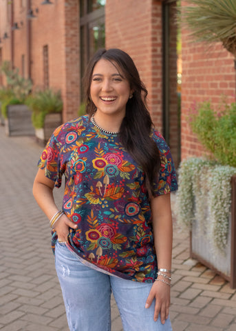 Fall Floral Tee