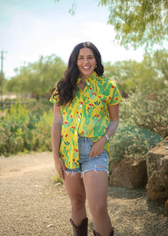 Cactus Neon Top