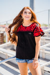 The Red & Black Top