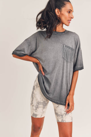 Oversized Oil-Washed Tee