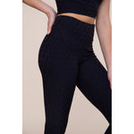 Spiral Highwaist Leggings-Black