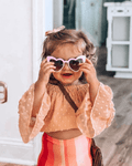 Off-the-Shoulder Dot Top - Pretty 'n Peach