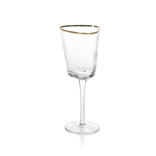 Gold Rim Wine Glass — Dickinson Glass