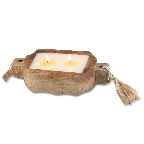 GP- Irregular Wooden Candle