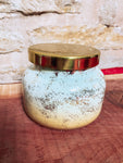 Gold Flake Volcano Candle
