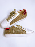 Gold Sparkly Sneakers